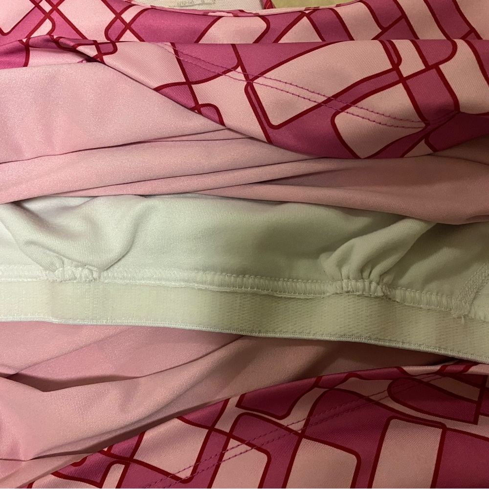 Nike Performance Pink Geometric Tank With Built In Bra Women’s Size Large - Picture 6 of 10